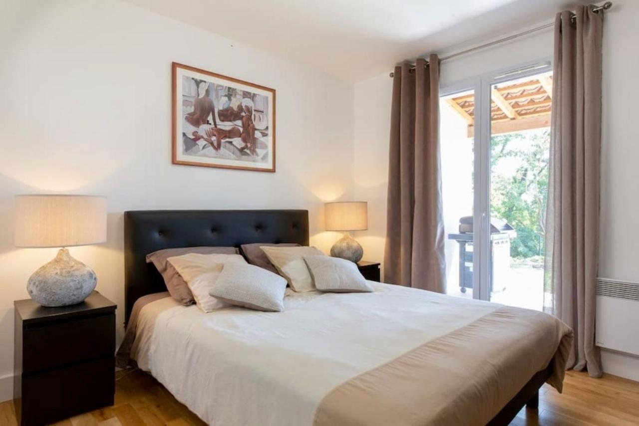 Cote D'Azur, Villa New Gold Dream With Heated And Privat Pool, Sea View Le Rouret Luaran gambar